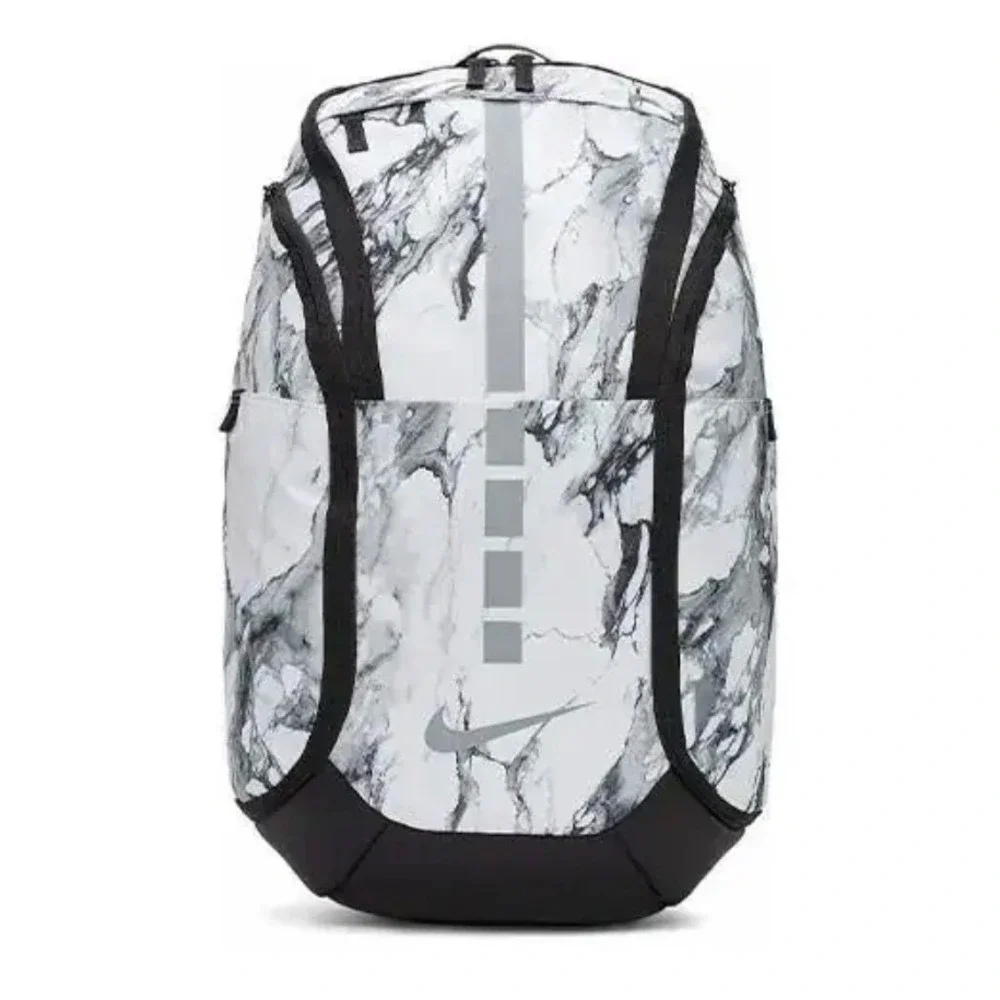 RARE Nike Hoops Elite Pro Backpack Marbled White Silver Basketball Backpack